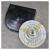 Vintage Gibson Midget Circular Slide Rule