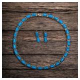 Taxco Mexico 950 Silver & Turquoise Choker