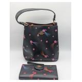 COACH SMALL TOWN BUCKET BAG W/ DISCO STAR PRINT &