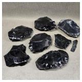 Collection of Black Onyx Rock