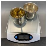 2 Sterling Silver Cups 104g