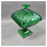 Westmoreland Beaded Grapevine Leaf Emerald