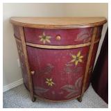 Maitland Smith Style Hand Painted Demilune