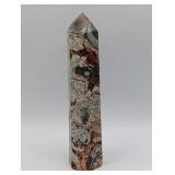 8" POLISHED OBELISK MONEY AGATE TOWER