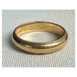 14K Gold Wedding Band Vintage 5.9 Grams Milgrain