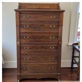 Victorian 6 Drawer Side Lock Chest , Lock has