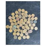 64 WHEAT PENNIES 1950-1959