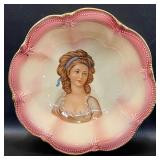 RS Prussia Lg Serving Bowl Pink Countess Potocka