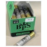 BPS 410 ga Ammuntion , Lead Shot , 1 Box , 25 Rds