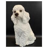1984 White Poodle Statue Universal Statuary Corp