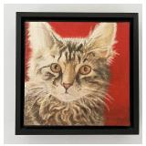 Original Painting Steady Gaze Sheila Cantrell Cat