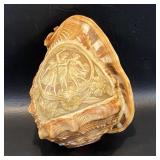 Carved Shell Lamp Shade Cameo w/ Dancing Women