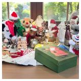 Lot of Christmas to Include Tea Light Holders,