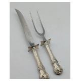 TOWLE STERLING SILVER CARVING SET BY CARVEL HALL
