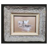 Bill Owen Original Watercolor on Board 2 Colts