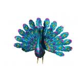 2ï¿½ Metal Peacock Art Deco Stand