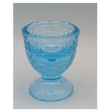 LONGENBERGER BLUE BASKET GLASS EGG CUP
