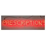 Older "Prescriptions" Neon Light - No Transformer