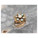 14kt Gold & Opal Ladies Ring