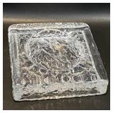 Vtg Orrefors Sweden Glass Ashtray John Selbing