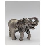 1993 PG LUCKY PEWTER ELEPHANT 3.5" LONG 2.75"