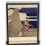 1969 Art Exhibit Poster,  The sacred and the