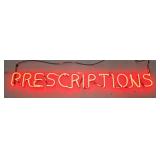 Older Neon Sign "Prescriptions" fr Drug Store