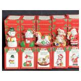 35 NOS CERAMIC CHRISTMAS ORNAMENTS FROM 7 ELEVEN