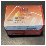 Hornady 223 REM Ammunition 1 Box, 50 Rounds