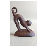 Cast Iron Arched Back Figural Cat