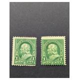 2- 1898 1 CENT US POSTAGE STAMPS