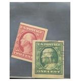1908 1 & 2 CENT US POSTAGE STAMPS