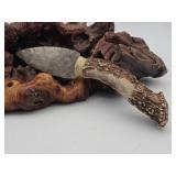 Knapped Flint Knife w/ Stag Handle
