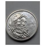 SANTA 1 OZ FINE SILVER ROUND