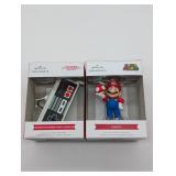 2- NEW HALLMARK KEEPSAKE MARIO & NINTENDO