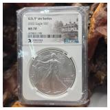 NGC MS70 2022 Silver Eagle Virginia