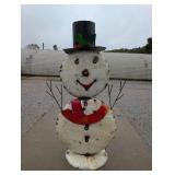 Large 5ft 6In Metal Art Snowman