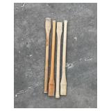 4 Double Bit Straight Axe Handles 2 Finished 2