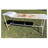 Vintage Metal Medical Table Industrial Look