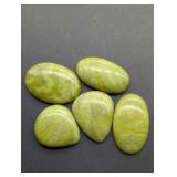 GREEN SERPENTINE COBOCHONS