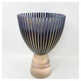 Steven Maslach Art Glass Vase 1984 Signed