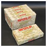 Wolf 223 Rem Ammuntion , 5 Boxes, 100 Rounds,