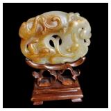 Antique Chinese Jade Pendant Chi Wealth Feng Shui