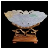 Antique Chinese Jade Silk Moth Pendant Hand