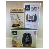 Waterfall Incense Burner, Candle Extinguisher &