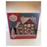 13" Pre-Lit Gingerbread House NIB