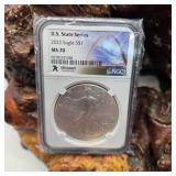 NGC MS70 2022 Silver Eagle Missouri