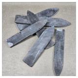 Collection of Natural Stone Preforms for Spear Hea