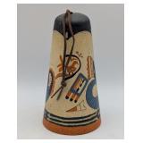 SOUTHWEST DESIGN POTTERY BELL 6.5" TALL TRADE