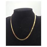 14kt Yellow Gold Serpentine Necklace 7.6g